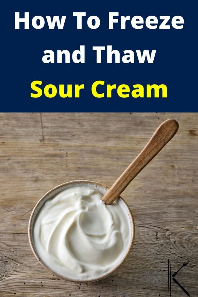 thaw frozen sour cream