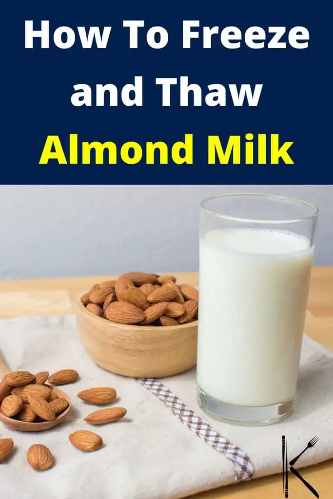 thaw frozen almond milk